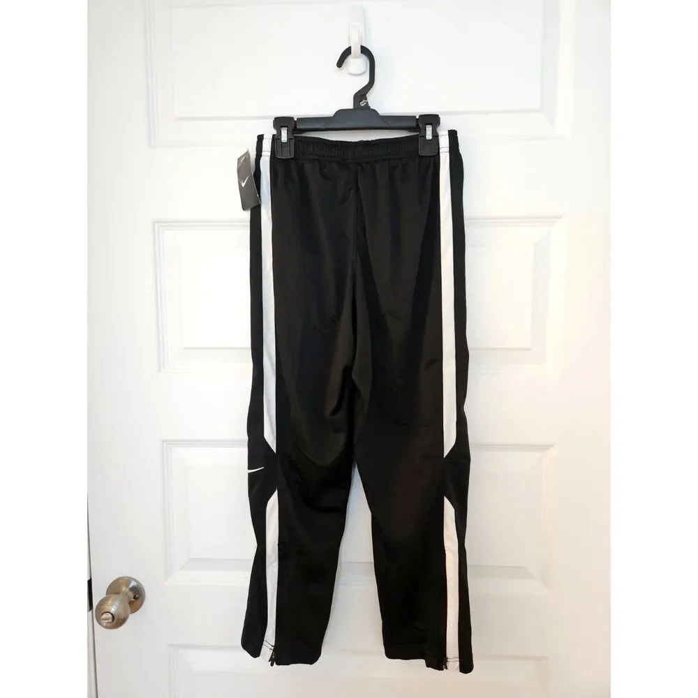 Nike Boys Medium Track Pant Black White NWT